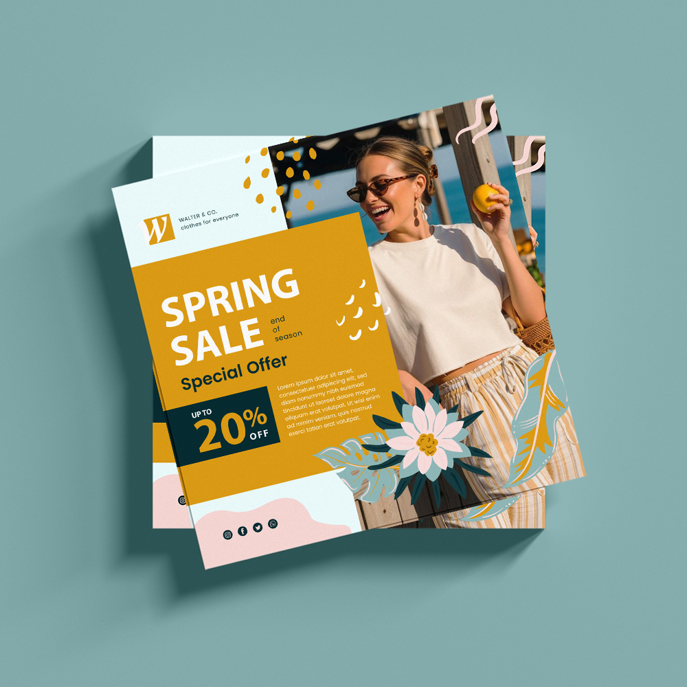 210mm Square Flyers